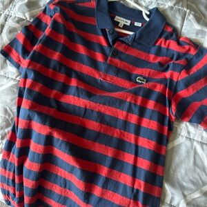 Lacoste polo 14 years youth blue and red